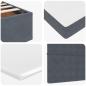 Preview: Ottoman-Bett mit Matratze Dunkelgrau 180x200 cm Samt