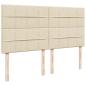 Preview: Ottoman-Bett mit Matratze Creme 160x200 cm Stoff