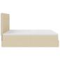 Preview: Ottoman-Bett mit Matratze Creme 160x200 cm Stoff