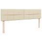 Preview: Ottoman-Bett mit Matratze Creme 160x200 cm Stoff