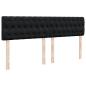 Preview: Ottoman-Bett mit Matratze Schwarz 180x200 cm Samt