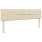 Preview: Ottoman-Bett mit Matratze Creme 160x200 cm Stoff
