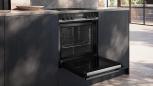 Preview: Siemens PQ521IA03 Einbau-Herd-Set mit Induktionskochfeld (EI645CFB6E + HE578GBS4) 60 cm breit, 71 L, activeClean, cookControl30, 3D Heißluft, Rahmen aufliegend, schwarz