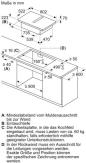 Preview: Bosch PVQ811HGA6 Serie 6 EEK: B Kochfeld mit Dunstabzug (HEZ9VDSB4 + PVQ811H26E), 80 cm breit, 500 m³/h, Induktion, Flachkanal, Home Connect, DirectSelect, rahmenlos aufliegend, schwarz