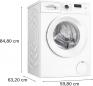 Preview: Bosch WGE02471 Serie 2 7kg Frontlader Waschmaschine, 60 cm breit, 1400 U/Min, AquaStop, Speed Perfect, Active Water Plus, Nachlegefunktion, weiß
