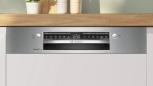 Preview: Bosch SMI4ETS08E Serie 4 Teilintegrierter Geschirrspüler, 60 cm breit, 13 Maßgedecke, AquaStop, Kindersicherung, HomeConnect, Gebürsteter Stahl