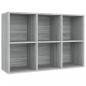 Preview: Bücherregal/Sideboard Grau Sonoma 66x30x98 cm Holzwerkstoff