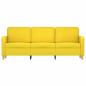 Preview: 3-Sitzer-Sofa Hellgelb 180 cm Stoff