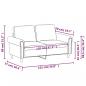 Preview: 2-Sitzer-Sofa Weinrot 120 cm Kunstleder