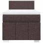 Preview: Boxspringbett mit Matratze Dunkelbraun 90x200 cm Stoff