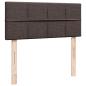 Preview: Boxspringbett mit Matratze Dunkelbraun 90x200 cm Stoff