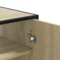 Preview: Schuhschrank Sonoma Eiche 75x38x97,5 cm Holzwerkstoff Metall