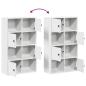 Preview: Bücherregal Weiß 60x24x101,5 cm Holzwerkstoff