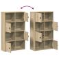 Preview: Bücherregal Sonoma-Eiche 60x24x101,5 cm Holzwerkstoff