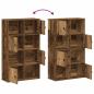 Preview: Bücherregal Altholz-Optik 60x24x101,5 cm Holzwerkstoff