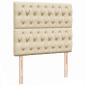 Preview: Ottoman-Bett mit Matratze Creme 120x190 cm Stoff