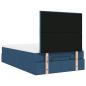 Preview: Ottoman-Bett mit Matratze Blau 120x190 cm Stoff