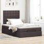 Preview: Ottoman-Bett mit Matratze Dunkelbraun 120x190 cm Stoff