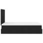 Preview: Ottoman-Bett mit Matratze Schwarz 120x190 cm Stoff