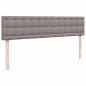 Preview: Ottoman-Bett mit Matratze Taupe 200x200 cm Stoff