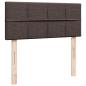 Preview: Boxspringbett mit Matratze Dunkelbraun 90x200 cm Stoff