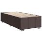 Preview: Boxspringbett mit Matratze Dunkelbraun 90x200 cm Stoff