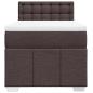 Preview: Boxspringbett mit Matratze Dunkelbraun 90x200 cm Stoff