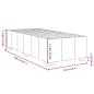 Preview: Bettgestell ohne Matratze Dunkelbraun 90x200 cm Stoff