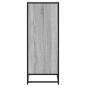 Preview: Schuhschrank Grau Sonoma 75x38x97,5 cm Holzwerkstoff Metall