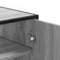 Preview: Schuhschrank Grau Sonoma 75x38x97,5 cm Holzwerkstoff Metall