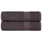 Preview: ARDEBO.de - Duschtücher 2 Stk. Anthrazit 70x140 cm 360 g/m² 100% Baumwolle