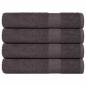 Preview: ARDEBO.de - Handtücher 4 Stk. Anthrazit 100x200 cm 360 g/m² 100% Baumwolle