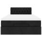 Preview: Ottoman-Bett mit Matratze Schwarz 120x200 cm Stoff