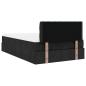 Preview: Ottoman-Bett mit Matratze Schwarz 120x200 cm Stoff
