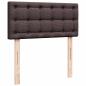 Preview: Ottoman-Bett mit Matratze Dunkelbraun 90x200 cm Stoff