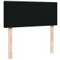 Preview: ARDEBO.de - Ottoman-Bett mit Matratze Schwarz 120x190 cm Stoff