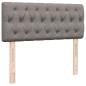Preview: Ottoman-Bett mit Matratze Taupe 120x200 cm Stoff