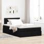 Preview: Ottoman-Bett mit Matratze Schwarz 120x200 cm Stoff