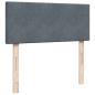 Preview: Ottoman-Bett mit Matratze Dunkelgrau 120x190 cm Samt