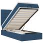 Preview: Ottoman-Bett mit Matratze Blau 90x190 cm Stoff