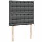 Preview: Ottoman-Bett mit Matratze Dunkelgrau 100x200 cm Stoff