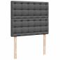 Preview: Ottoman-Bett mit Matratze Dunkelgrau 120x190 cm Stoff