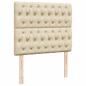 Preview: Ottoman-Bett mit Matratze Creme 120x190 cm Stoff