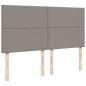 Preview: Ottoman-Bett mit Matratze Taupe 160x200 cm Stoff