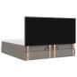 Preview: Ottoman-Bett mit Matratze Taupe 160x200 cm Stoff