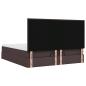 Preview: Ottoman-Bett mit Matratze Dunkelbraun 180x200 cm Stoff