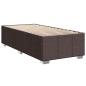Preview: ARDEBO.de - Boxspringbett mit Matratze Dunkelbraun 90x200 cm Stoff