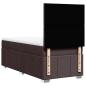 Preview: Boxspringbett mit Matratze Dunkelbraun 90x200 cm Stoff