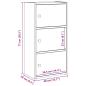 Preview: Bücherregal Altholz-Optik 40x24x77 cm Holzwerkstoff