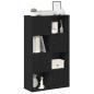 Preview: ARDEBO.de - Bücherregal Schwarz Eichen-Optik 60x24x101,5 cm Holzwerkstoff